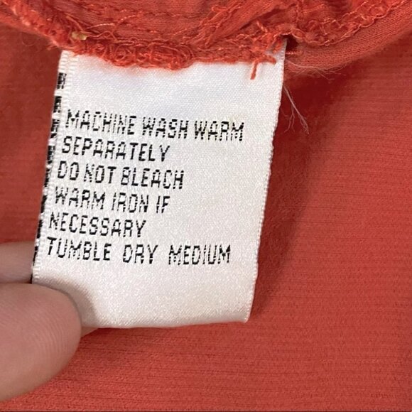 Cotton Ginny Plus Burnt Orange Corduroy Long Sleeve Top (size S fits like XL) - Picture 9 of 11